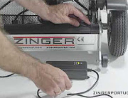 Como colocar a bateria e o carregador  cadeira de rodas eléctrica Zinger