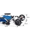 Claro, aquí tienes la traducción al portugués de Portugal del texto proporcionado: --- Medidas e peso da cadeira de rodas elétrica Joytec ultralight